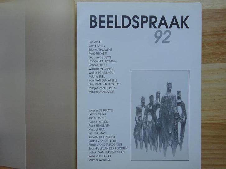 Beeldspraak 92 Jean-Paul Vanderpoorten, Boeken, Kunst en Cultuur | Beeldend, Zo goed als nieuw, Grafische vormgeving, Ophalen of Verzenden