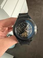Montre automatique Cerruti Noir métal, Handtassen en Accessoires, Horloges | Heren, Staal, Staal, Polshorloge, Zo goed als nieuw