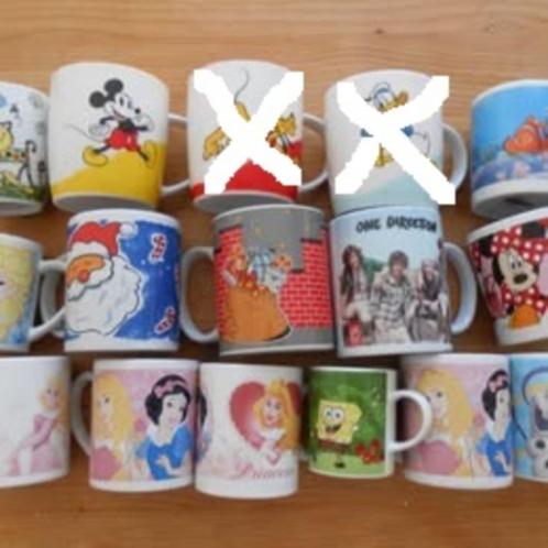 Mug tasse enfant Princesse Aldi Noêl 3 eur/P et autres 1eur, Huis en Inrichting, Keuken | Servies, Zo goed als nieuw, Kop(pen) en/of Schotel(s)