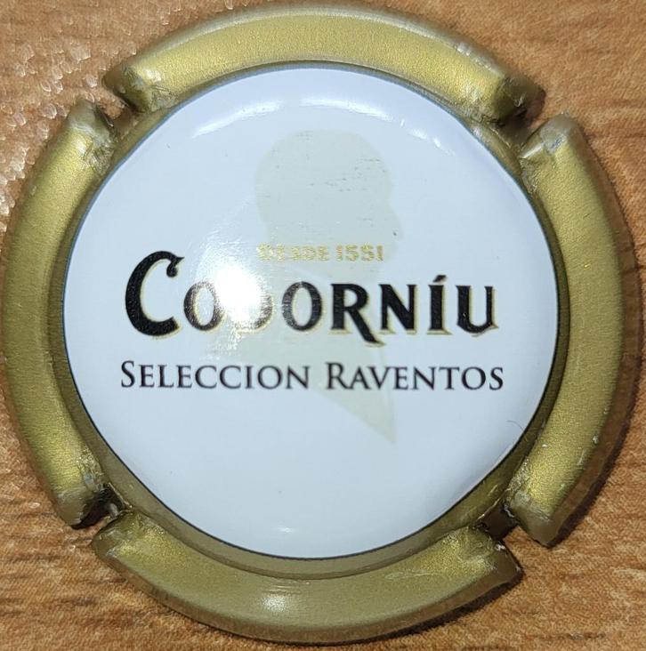 Capsule Cava d'Espagne CODORNIU blanc & kaki nr.20a, Verzamelen, Wijnen, Nieuw, Overige typen, Spanje, Ophalen of Verzenden