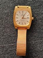 Vintage omega Genève horloge, Ophalen, Staal, Gebruikt, Staal