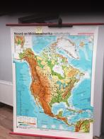 Carte Scolaire Rétro - Amérique du Nord et Centrale - Carte, Comme neuf, Enlèvement ou Envoi