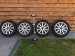 Originele vw velgen met zomerbanden 16 inch, 205 mm, Pneus et Jantes, Véhicule de tourisme, Pneus été