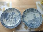 2 borden Delfst blauw, Antiek en Kunst, Ophalen