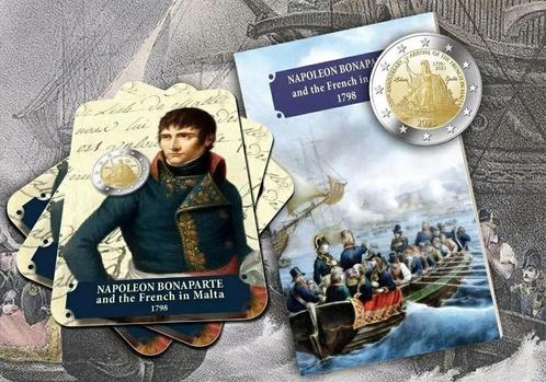 2 euros Malte 2023 - Napoléon Bonaparte (BU sous blister), Timbres & Monnaies, Monnaies | Europe | Monnaies euro, Série, 2 euros