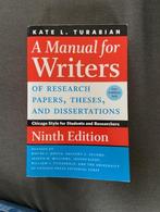 A Manuel for Writers: Of research papers and thesis, Ophalen, Nieuw, Hogeschool, Kate L. Turabian