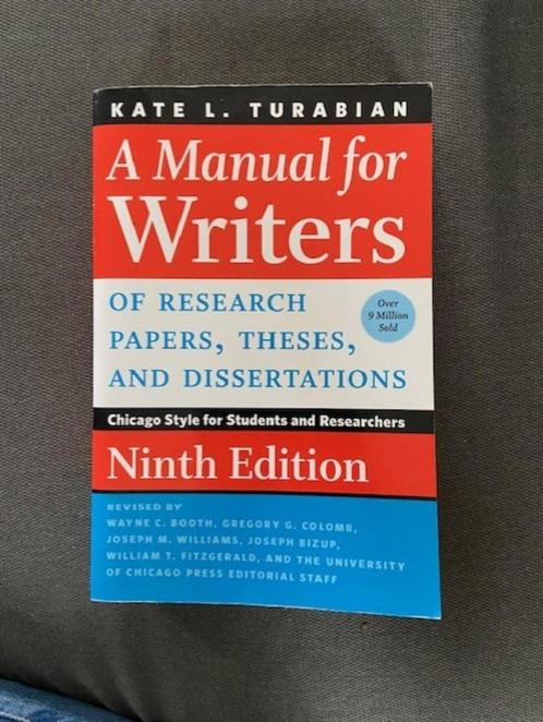A Manuel for Writers: Of research papers and thesis, Boeken, Studieboeken en Cursussen, Nieuw, Hogeschool, Ophalen