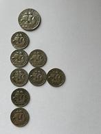 1x5 Escudo en 8x2.5 Escudo Zilver(Portugal), Ophalen of Verzenden, Setje, Zilver