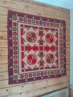 Vintage handgeweven vloerkleed — Kilim, Gebruikt, Vierkant, Kilim/Scandinave, motifs géométrique, Ophalen of Verzenden