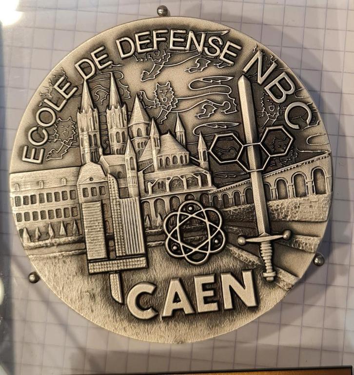 France médaille école défense NBC Balme Lt Colonel militaire, Collections, Objets militaires | Général