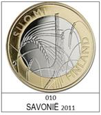 5 euro Finland 2011 Savonië, Postzegels en Munten, Munten | Europa | Euromunten, Ophalen of Verzenden, Finland, 5 euro