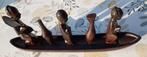 afrikaans bootje houten snijwerk 40 cm lang 18 cm hoog, Ophalen