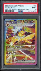 Jolteon ex [SIR] PSA 9 - 153/131 - Prismatic Evolutions 2025, Verzenden, Zo goed als nieuw, Losse kaart