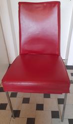 Vintage eettafelstoelen 6x, Vijf, Zes of meer stoelen, Gebruikt, Ophalen, Rood