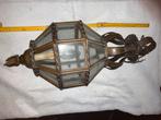Antieke koperen lantaarn (58cm), Antiek en Kunst, Ophalen
