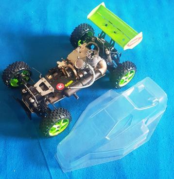 Vintage Kyosho BURNS met een OS MAX .21 RF (3.5cc) beschikbaar voor biedingen