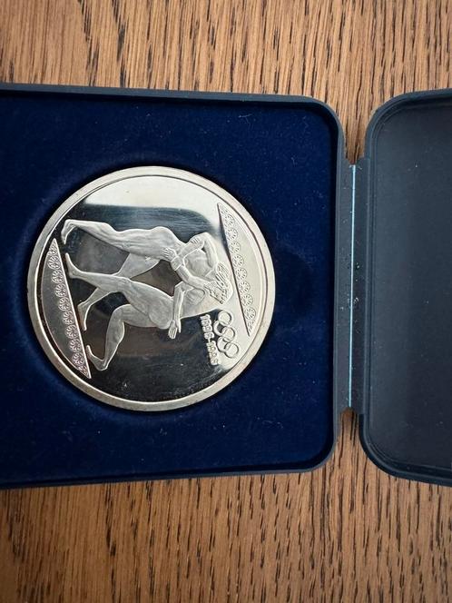 Zilveren munt Olympische Spelen Griekenland 1996 (44), Postzegels en Munten, Penningen en Medailles, Zilver, Ophalen of Verzenden