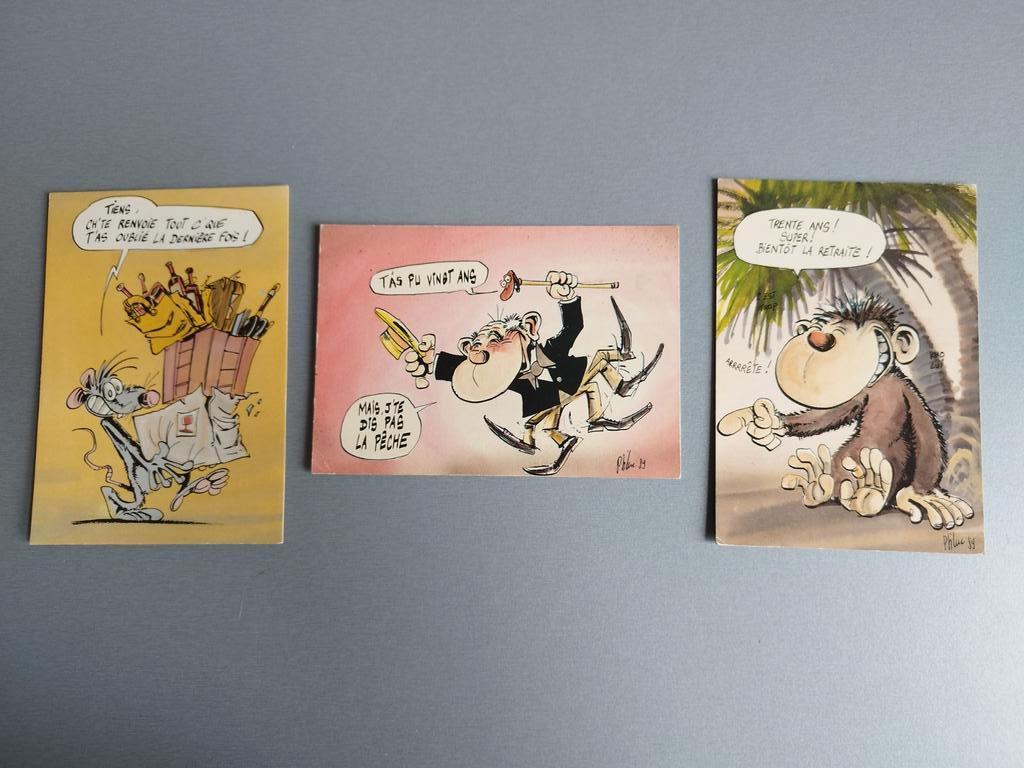 3 cartes postales Ptiluc, Plusieurs BD, Enlèvement ou Envoi, Utilisé