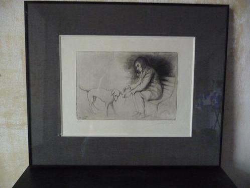 ROLAND DEVOLDER - MOOIE ETS - ORIGINEEL GESIGNEERD, Antiek en Kunst, Kunst | Etsen en Gravures, Ophalen of Verzenden