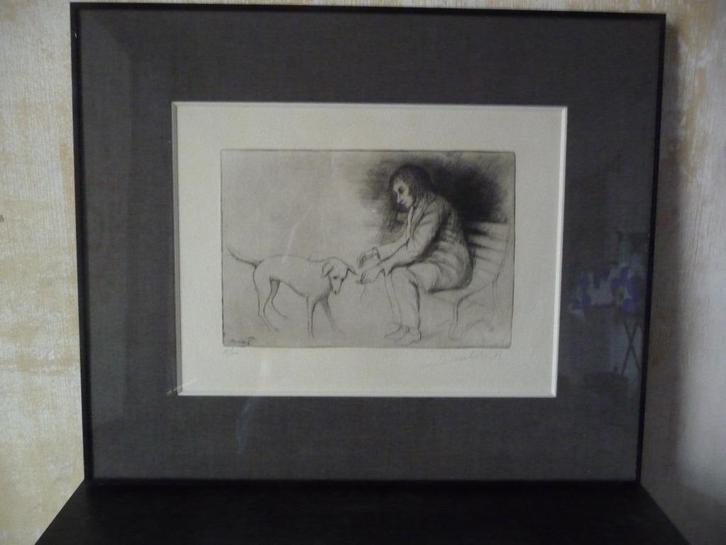 ROLAND DEVOLDER - MOOIE ETS - ORIGINEEL GESIGNEERD, Antiek en Kunst, Kunst | Etsen en Gravures, Ophalen of Verzenden