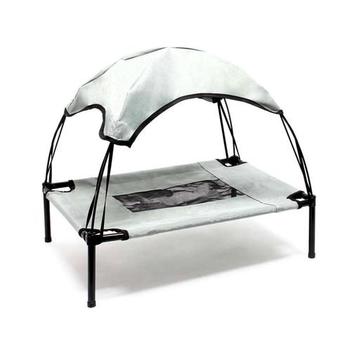 Hondenbed "Outdoor" met zonnedak | Maat M | Grijs, Animaux & Accessoires, Accessoires pour chiens, Neuf, Envoi