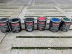 Lot van Rustoleum metaalverf, Doe-het-zelf en Bouw, Verf, Beits en Lak, Ophalen, Nieuw, Blauw