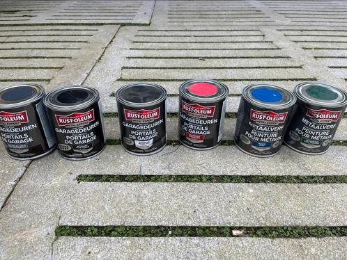 Lot van Rustoleum metaalverf, Doe-het-zelf en Bouw, Verf, Beits en Lak, Nieuw, Blauw, Ophalen
