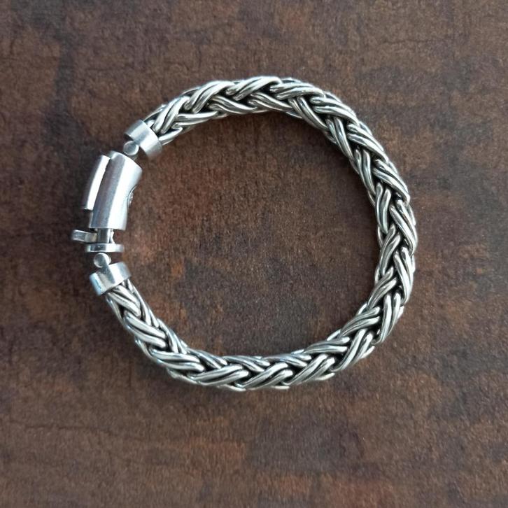 Armband Buddha to Buddha, Maat 9,7 /21 cm, Handtassen en Accessoires, Armbanden, Zo goed als nieuw, Zilver, Zilver, Ophalen