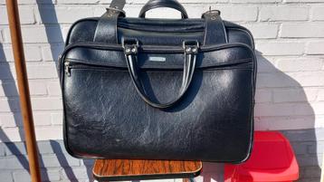 Samsonite vintage lederen (school)tas jaren 70 à 80  beschikbaar voor biedingen