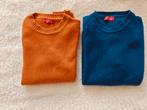 2 pulls Elemme, bleu et orange Made in Italy, Ophalen of Verzenden, Zo goed als nieuw, Blauw