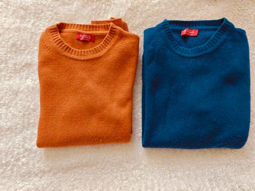 2 pulls Elemme, bleu et orange Made in Italy, Kleding | Heren, Truien en Vesten, Zo goed als nieuw, Blauw, Ophalen of Verzenden