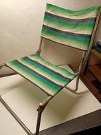 Chaise de plage vintage, Caravans en Kamperen, Kampeermeubelen, Gebruikt