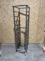 Chariot en inox sur roulettes pour plateaux, Enlèvement ou Envoi, Utilisé, Transport et Stockage