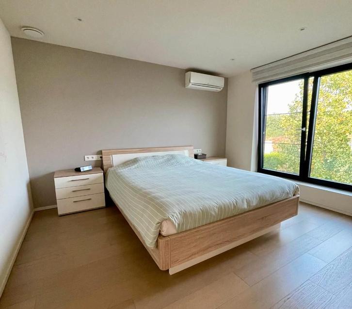 Complete slaapkamer met dubbelbed en alle opties als nieuw, Huis en Inrichting, Slaapkamer | Bedden, Zo goed als nieuw, Tweepersoons