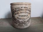 Prachtige oude fel beboterde marmelade pot DUNDEE Keiller J., Ophalen of Verzenden