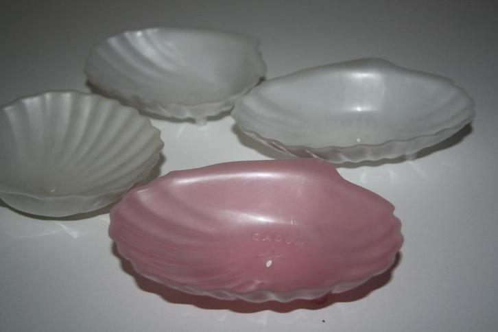 4 oude zeepbakjes , reclame Cadum zeep. retro, Verzamelen, Merken en Reclamevoorwerpen, Gebruikt, Gebruiksvoorwerp, Ophalen of Verzenden