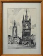 Leo Lauryssens "Kortrijk" - Potloodtekening, Antiek en Kunst, Ophalen of Verzenden