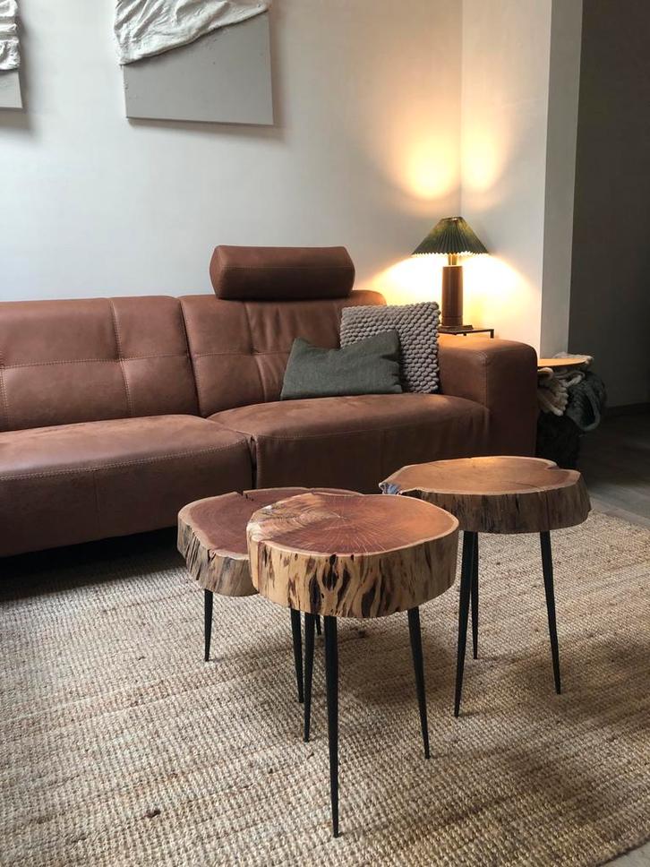 Boomstam salontafels, Huis en Inrichting, Tafels | Salontafels, Nieuw, 50 tot 75 cm, 50 tot 100 cm, 50 tot 100 cm, Overige vormen