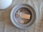 Plafondlamp grijs met mat wit glas, Huis en Inrichting, Ophalen, Zo goed als nieuw, Glas