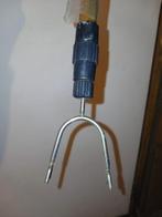 Fourche à linge extensible tube doré & acier chromé (Neuf), Enlèvement ou Envoi, Neuf