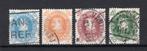 DENEMARKEN Yt. 203/206 gestempeld 1930, Postzegels en Munten, Ophalen of Verzenden, Denemarken, Gestempeld