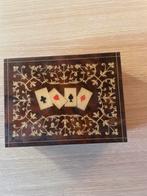 Vintage Italiaanse ingelegde houten doos., Ophalen of Verzenden