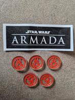 Star Wars Armada 5 jetons Tir Nourri Acrylic FFG, Envoi, Neuf, Ffg