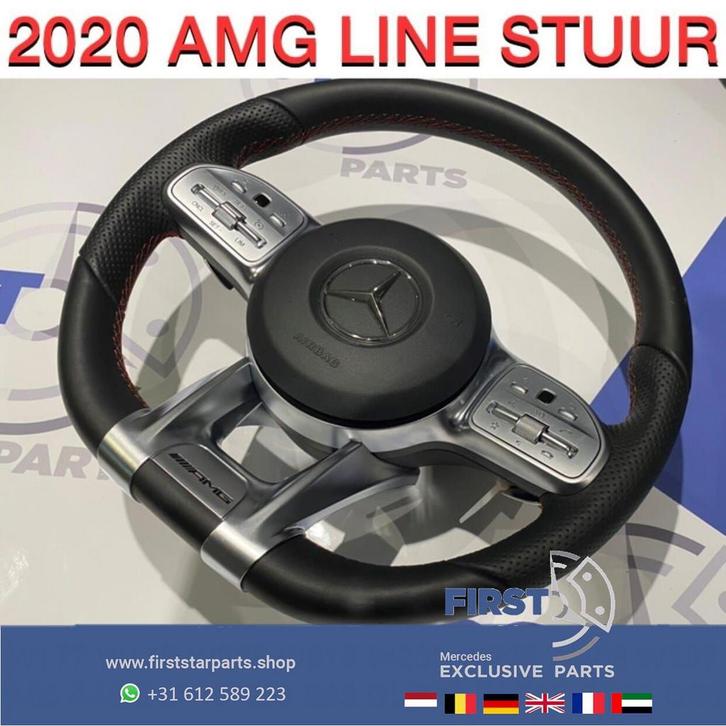 2021 AMG STUUR + AIRBAG W177 W118 W205 W253 W213 W447 W907 W, Auto-onderdelen, Besturing, Mercedes-Benz, Gebruikt, Ophalen of Verzenden