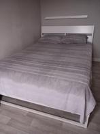 2Pers. Slaapkamer met lattenbodem, matras,..., Ophalen, Zo goed als nieuw, Tweepersoons, Ikea