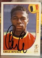 Panini WC 2002 Emile Mpenza Dédicacée Diables Rouges, Ophalen of Verzenden, Zo goed als nieuw