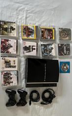 PS3 40 Gb met games en controlers, Met 2 controllers, Gebruikt, Ophalen of Verzenden, 40 GB