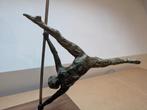 Bronzen paaldanseres, met certificaat , Rudolf Rosochacki, Antiek en Kunst, Ophalen