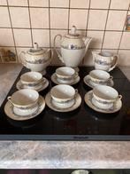 Oud porseleinen koffieservies voor 6 personen, Antiek en Kunst