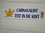 Carnaval Aalst  sticker Carnavalist tot in de kist, Verzamelen, Stickers, Ophalen of Verzenden